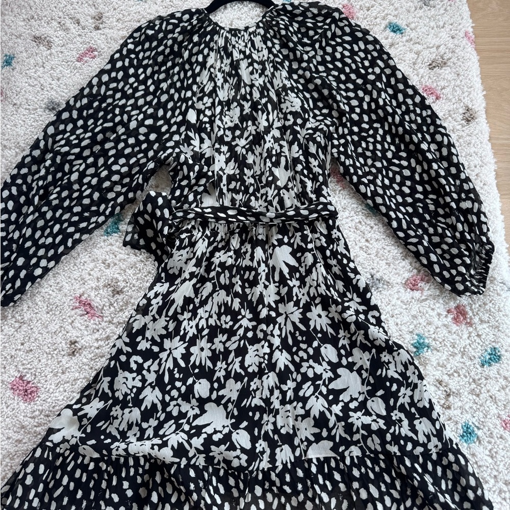 ba&sh Paris Printed Long Sleeve Mini Dress – Size S